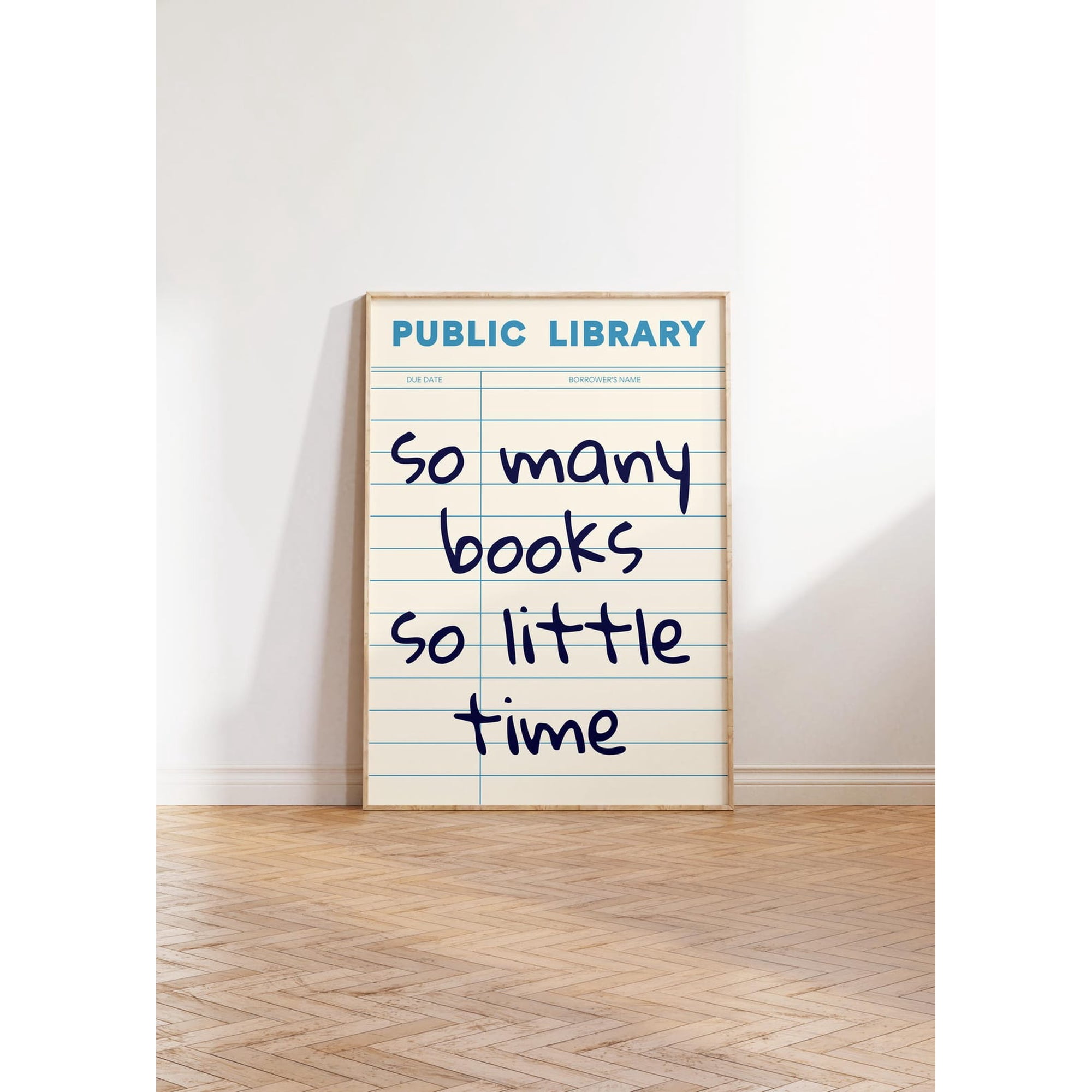 So Many Books Cute Card Retro Colorful Trendy Reading Book Lover Poster Library And Gallery Wall Decor