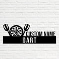 thumbnail image 4 of Handmadetneonsign Dart Metal Nameplate, Dart Nameplate, Dart Player Desk Name Plate Decor, 4 of 4