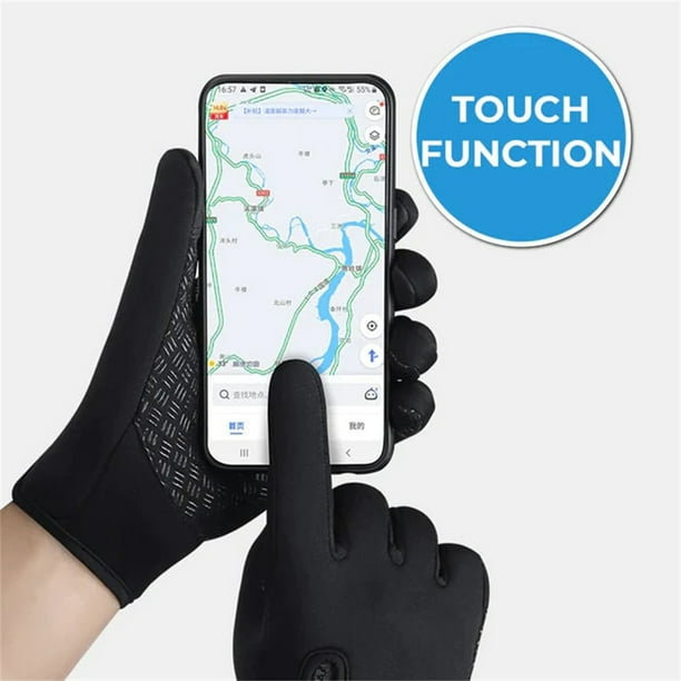 Pisexur Batería de cocina Guantes de invierno para hombre, antideslizantes, para ciclismo, fitness, senderismo, entrenamiento al aire libre para la cocina del hogar