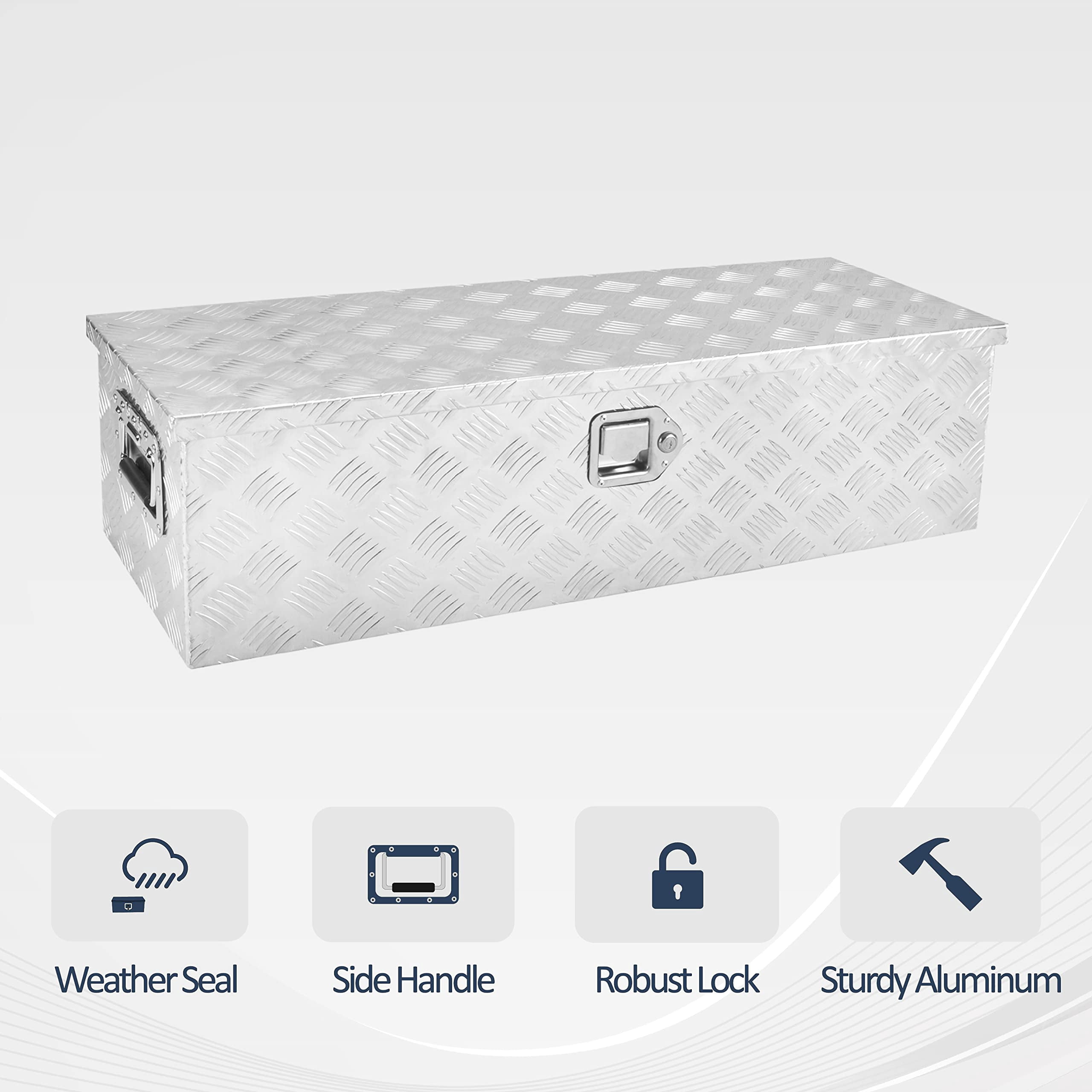 BATONECO PERFORMANCE Durable Tool Boxes & Organizers, Aluminum Silver, 19 lb