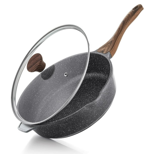 Sartén SENSARTE, antiadherente, profunda, 30 cm, con tapa