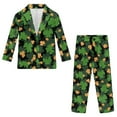 thumbnail image 4 of Xoenoiee Lucky Shamrock Print Boys 2 Piece Suit St. Patrick's Day Funny Party Outfit with Matching Blazer Jacket Pants for Toddler Boy, Size 13-14 Years, 4 of 7