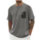 thumbnail image 1 of Tops para hombre, blusas y camisas de cuello redondo y manga corta para hombre, blusas casuales de cuello redondo con estampado de moda para hombre, blusas de cuello redondo y manga corta, camisas par, 1 of 5