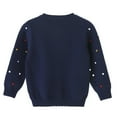 thumbnail image 3 of BULLPIANO Girls Cardigan Cotton Knit Kids Cute Cardigan Long Sleeve Crew Neck Button Sweaters for Girl, 3 of 7