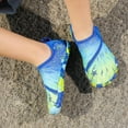 thumbnail image 5 of BOBOGOJP Kids Water Shoes Girls Boys Quick Dry Aqua Shoes Barefoot Water Sneakers for Beach Swim Pool Boats Outdoor Water Sports Little/Big Kid (Blue,2), 5 of 7