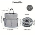 thumbnail image 2 of Cleaning Caddy with Handle, Cleaning Products Organizer, 17L Foldable Tool Bag, Storage Basket, Cleaning Supply Caddy, Portable Multi Cleaning Bucket Bag for Home, Garden, Picnic (Army Green), 2 of 7