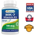 thumbnail image 7 of 2 Pack Best Naturals MK-7 Vitamin K2 100 mcg 120 Vegetarian Capsules, 7 of 7