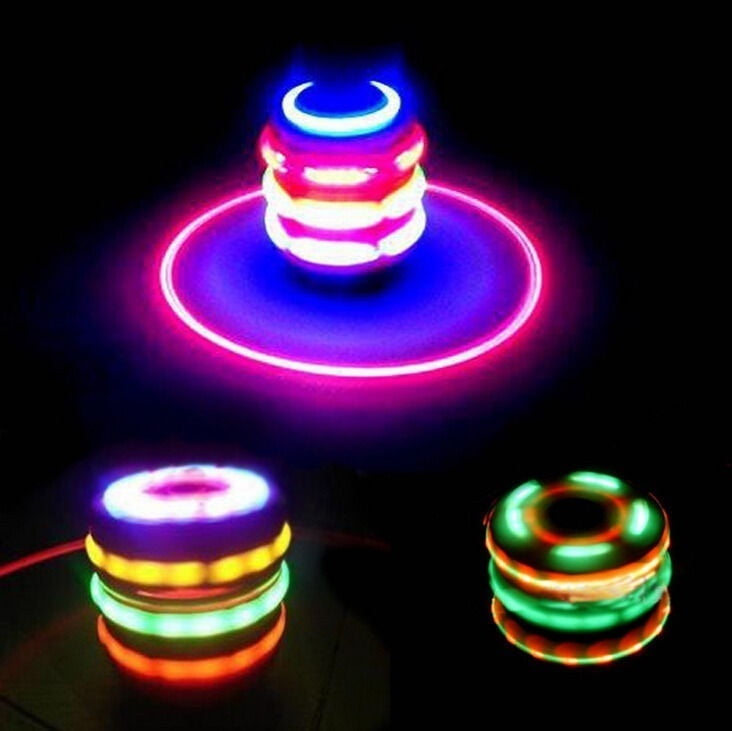 Colorful Magic Top Gyro Spinner Laser LED Music Light Kids Party SALE 