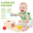thumbnail image 2 of Caja Montessori Object Permanence Adena con bandeja y 3 bolas, 2 of 9