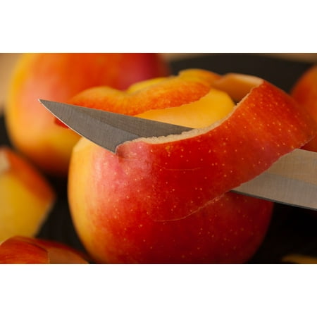 LAMINATED POSTER Peel Apples Skin Fruit Knife Poster Print 24 x (Best Way To Peel Apples)