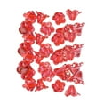 thumbnail image 2 of segolike 100x Perles Fleur Artisanat Fait Main Breloques de Perles Fleur Transparentes Perle Florale Rouge, 2 of 9