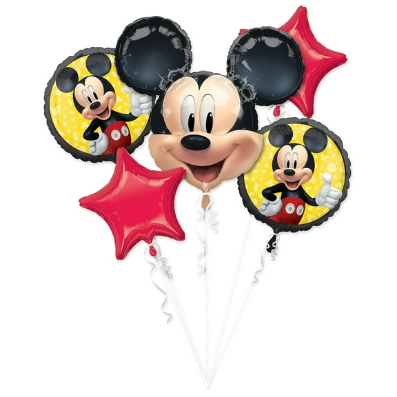 Anagram Mickey Mouse Forever Balloon Bouquet, Party Supplies, 5 Count