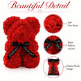 thumbnail image 6 of Rose Bear Gift for Women, Decorative Flower Teddy Bear with Gift Box and Card, Flower Bear Gifts for Girlfriend Mom, Valentines Day Mothers Day Gifts, 6 of 7