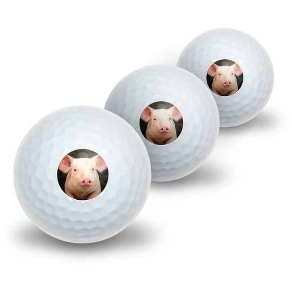Little Piggy Novelty Golf Balls, 3pk