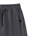 thumbnail image 5 of Miluxas Boys Running Shorts Quick Dry Lightweight Athletic Shorts with Pockets for Workout Gym Training Outdoor Dark Gray 7-8Years, 5 of 5