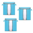 thumbnail image 2 of 3 uds bolsas de almacenamiento organizador de ropa de armario almacenamiento de gran capacidad con mango reforzado, tela de 3 capas para edredones, ropa de cama, mantas Adepaton 2035244-2, 2 of 9