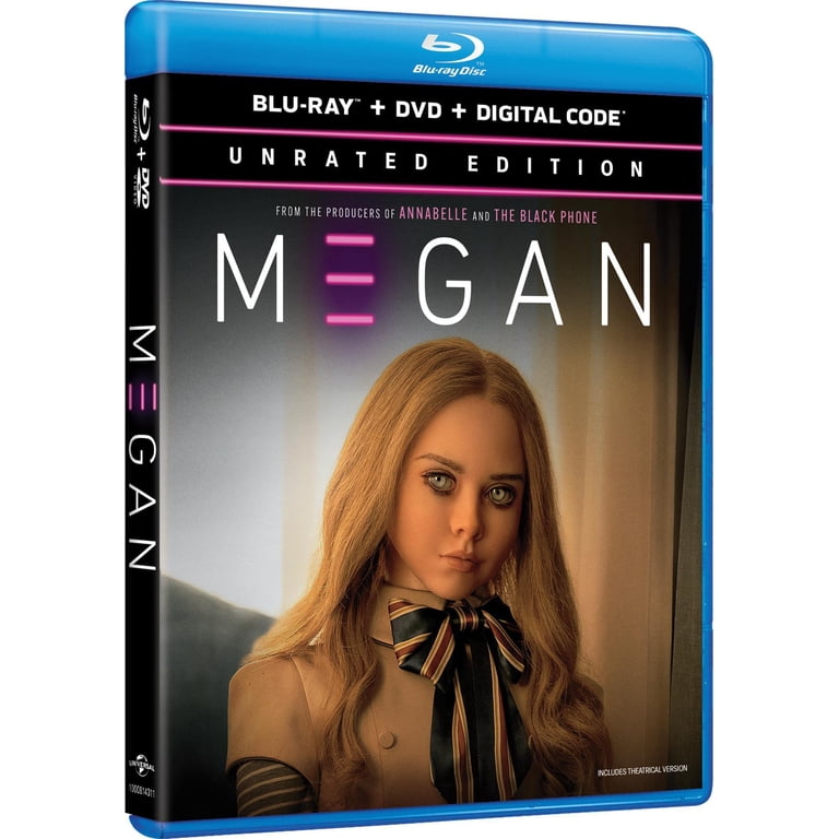 M3gan Blu-ray + DVD + Digital Copy, Unrated Horror Sci-Fi