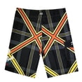 thumbnail image 2 of Men's Casual Swim Trunks Quick Dry Printed Summer Beach Shorts Drawstring with Elastic Waist and Pockets Mens Bañador, 2 of 6