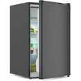 thumbnail image 1 of Mini-frigo de 4,3 Pi3 avec Congélateur, Mini-Frigo à Porte Simple, 7 Réglages de Température Réglables, Mini Réfrigérateur pour Appartement Chambre, Bureau, Dortoir, Noir, 1 of 7