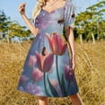 thumbnail image 4 of Tulip Short Sleeved Dress Dresses Gala Dresses for Special Events, 4 of 6