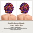 thumbnail image 2 of Logiee Skull Print Silk Bonnet Satin Bonnet for Sleeping Women and Men,Double Layer Hair Bonnet for Curly Braids Hair, 2 of 6