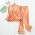 thumbnail image 2 of RKSTN Ensembles de Pyjama pour Femmes 2 Pcs Décontractés en Molleton Chauds Hauts avec Coussinet Pantalons Doux Vêtements d'Intérieur Tenues de Nuit Ensembles Pyjamas Doux et Confortables, 2 of 5