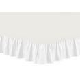 thumbnail image 2 of The Great American Store 3 Side Coverage Ruffle/Gathered Bed Skirt with 17 Inch Drop Length (Cal King, Solid White) 1500 Series Brushed Microfiber - Covers Bed Legs and Frame, 2 of 3