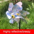 thumbnail image 3 of xinxixnxx 1/2/3/5 10pieces Environmental Protection And Easy To Install Windmill For Scaring 7 angle silver 1 Pc, 3 of 6