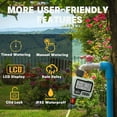 thumbnail image 4 of IPX5 Waterproof Timer for Sprinklers, Automatic/Manual, Large LCD Display, Easy Install for Balcony, Garden, Flower Beds, Farmhouse, Outdoor Use WaterSmart, 4 of 5