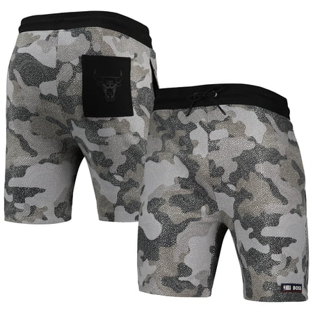 Men s NBA x Hugo Boss Chicago Bulls Black Slam Camo Shorts