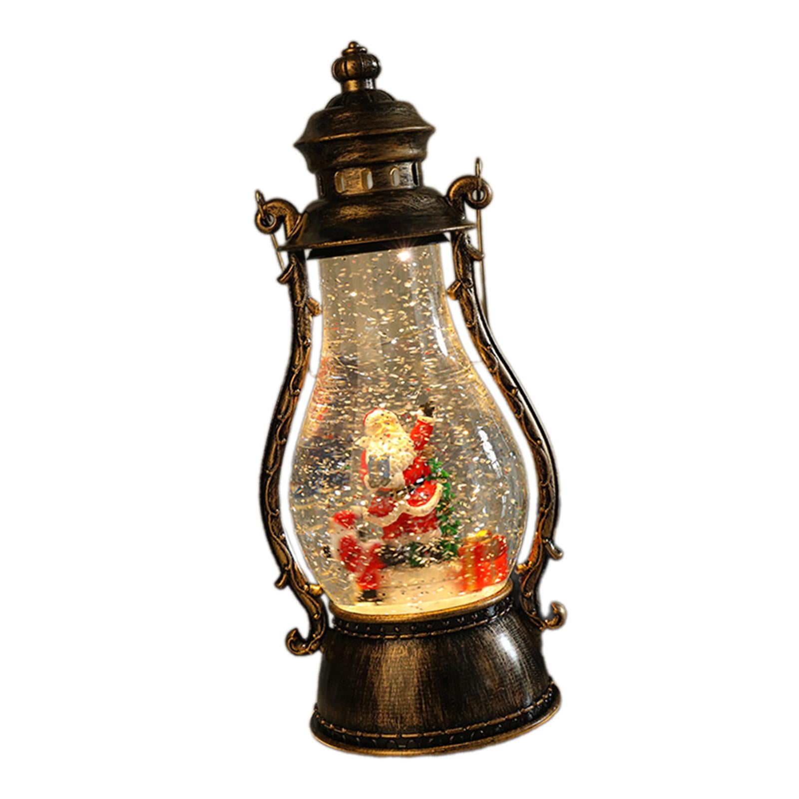 KLKCMS Christmas Snow Globe Adornment Holiday Glitter ...