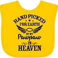 thumbnail image 3 of Inktastic Handpicked for Earth by My Pawpaw in Heaven with Angel Wings Boys or Girls Baby Bib, 3 of 4