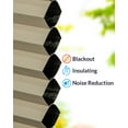 thumbnail image 5 of Chicology Cordless Top Down Bottom Up Blackout Cellular Shade Khaki Grey 59.5 in. W x 72 in. L, 5 of 9