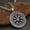 Silver, variant on Norse Viking Rune Vegvisir Compass Pendant Necklace Chain 24" Men's Jewelry Gift-Silver
