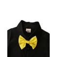 thumbnail image 4 of 0-5Y Kids Boys Summer Clothes Sets Short Sleeve Lapel Bowtie Shirts + Suspenders Short Pants Overalls Toddler Gentleman Outfits, 4 of 6