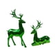 thumbnail image 1 of 2 figuras de reno navideño, esculturas de ciervo, decoración decorativa para el hogar, ciervo navideño verde, 1 of 9