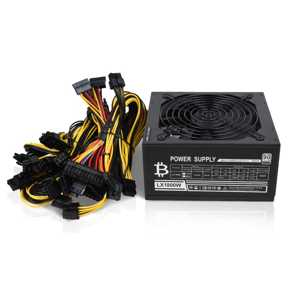 1800W PC Power Supply for Bitcoin Mining Rig 8 GPU Kenya | Ubuy