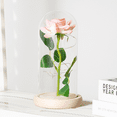 thumbnail image 5 of FTCBJJA Eternal Yellow Rose in Glass Dome with LED Lights, Light Up Artificial Rose Decor, Romantic Gift for Women with Gift Box for Anniversary, Birthday, Valentines Day, Mothers Day, 5 of 6