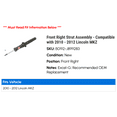 thumbnail image 2 of Front Right Strut Assembly - Compatible with 2010 - 2012 Lincoln MKZ 2011, 2 of 2