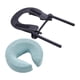 thumbnail image 2 of Almohada para camilla de masaje boca abajo, cojín de apoyo facial premium, cómodo, en forma de U. Azul claro, 2 of 9