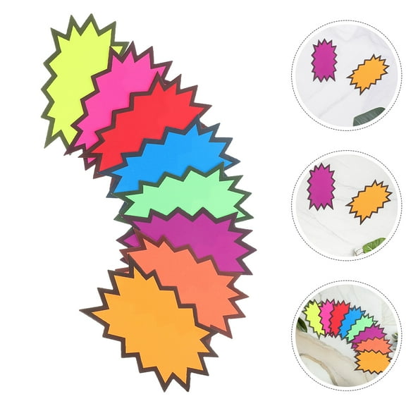 MLINS  160 Pcs Yard Sale Supplies Bright Color Display Tags Shopping