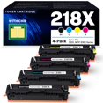thumbnail image 1 of Cartuchos de tóner SMARTOMI 218X de alto rendimiento, paquete de 4 unidades para HP, 1 of 6