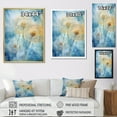 thumbnail image 4 of Designart "Dreamy Blue Dandelions" Dandelion Floater Framed Wall Art Living Room, 4 of 5