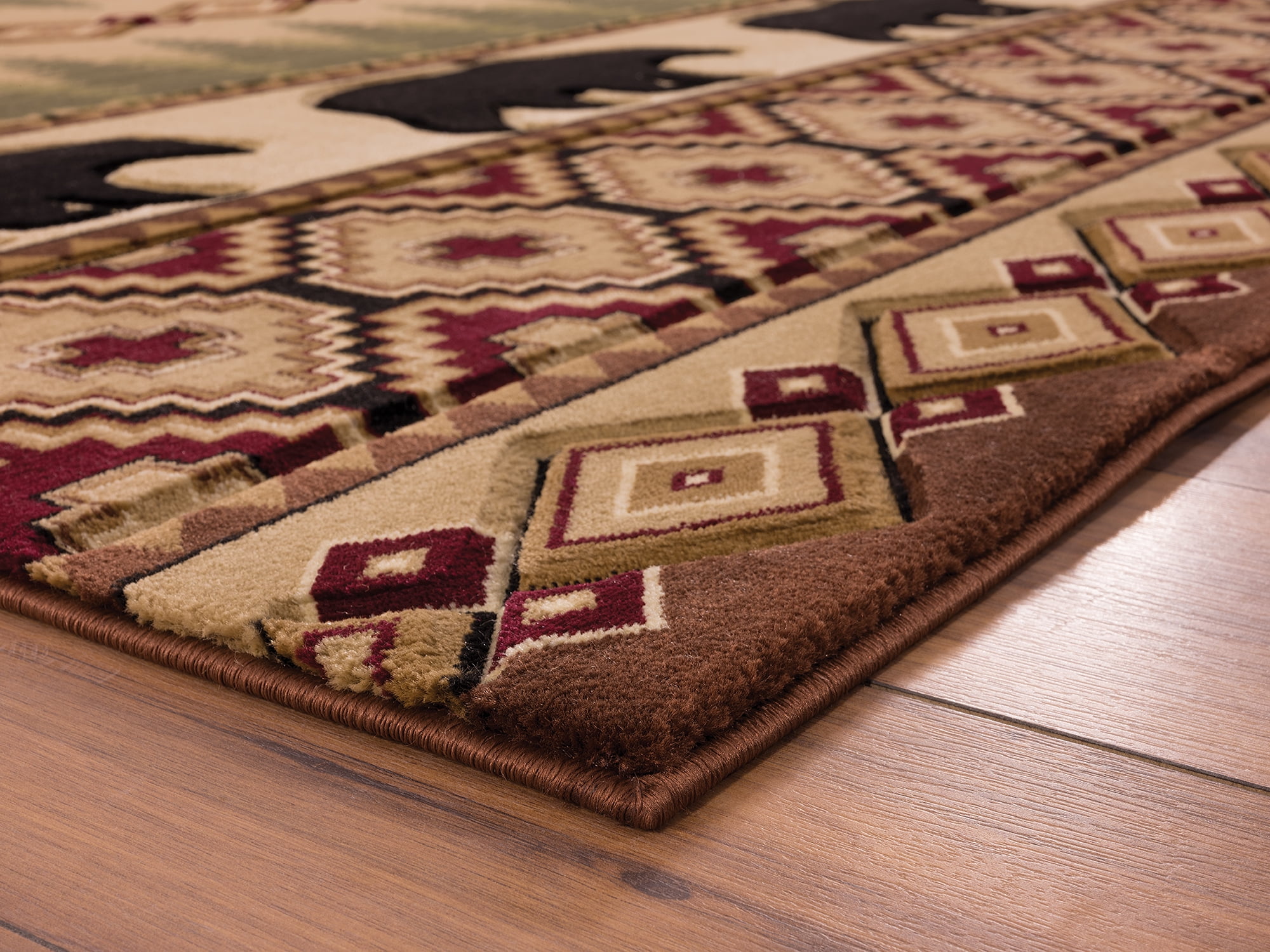 United Weavers of America Lodge Animal Print Loomed Area Rug, 7.83' x 10'