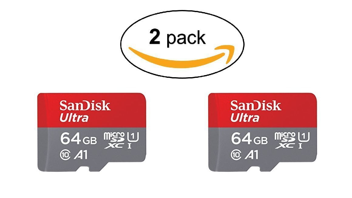 Sandisk Ultra 64gb Micro Sdxc Uhs I Card With Adapter 100mb S U1 A1 Sdsquar 064g Gn6ma 2 Pack Walmart Com Walmart Com