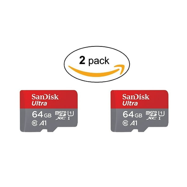 Sandisk Ultra 64gb Micro Sdxc Uhs I Card With Adapter 100mb S U1 A1 Sdsquar 064g Gn6ma 2 Pack Walmart Com Walmart Com