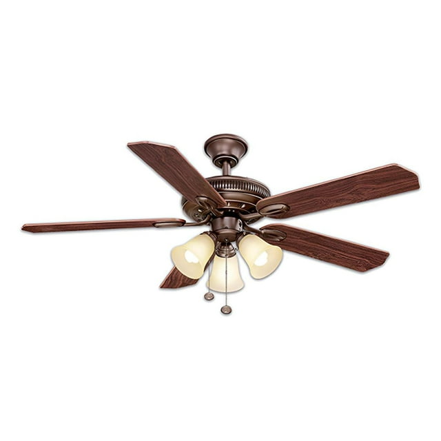 Ventilador De Techo Glendale 52" Bronce/Café 5 Aspas