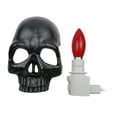 thumbnail image 1 of Lámpara de pared Yinane Luz de fiesta decoración habitación enchufe Luz nocturna Halloween negro calavera, 1 of 8