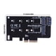 thumbnail image 2 of Tarjeta adaptadora PCI Express X4 2280 2260 2242 2230 PCIe para M2 NVME M B-Key, 2 of 5
