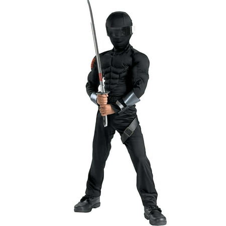 Boy's Roc Snake Eye Classic Muscle Halloween Costume - G.I. Joe Movie